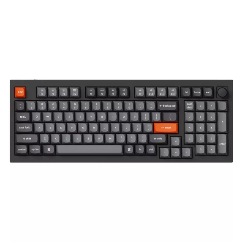 Keychron Double-Shot PBT OSA klavišų rinkinys - pilka (142 klavišai, MX suderinami)