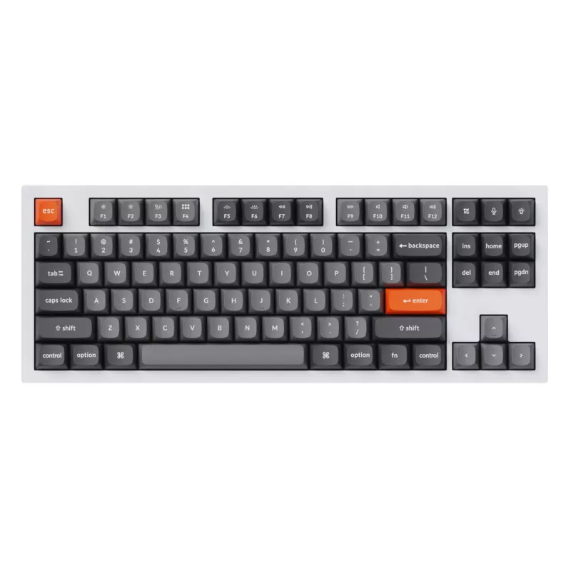 Keychron Double-Shot PBT OSA klavišų rinkinys - pilka (142 klavišai, MX suderinami)