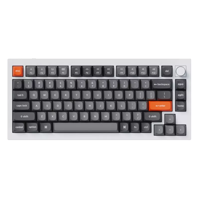 Keychron Double-Shot PBT OSA klavišų rinkinys - pilka (142 klavišai, MX suderinami)