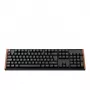 Keychron K10 HE belaidė klaviatūra su magnetiniais jungikliais, vokiškas išdėstymas (juoda/medis, DE išdėstymas, Gateron Double-Rail Magnetic Nebula, karštai keičiami, aliumininis rėmas, RGB)