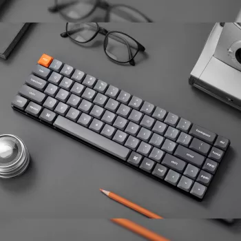 Keychron K7 Max QMK/VIA 65% belaidė mechaninė klaviatūra | rudi jungikliai