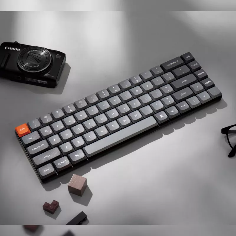 Keychron K7 Max QMK/VIA 65% belaidė mechaninė klaviatūra | rudi jungikliai