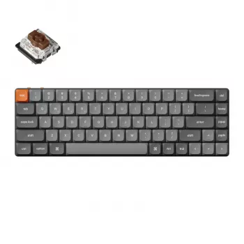 Keychron K7 Max QMK/VIA 65% belaidė mechaninė klaviatūra | rudi jungikliai