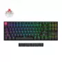 Keychron K8 QMK 80% TKL belaidė mechaninė klaviatūra V2 su Red jungikliais - juoda