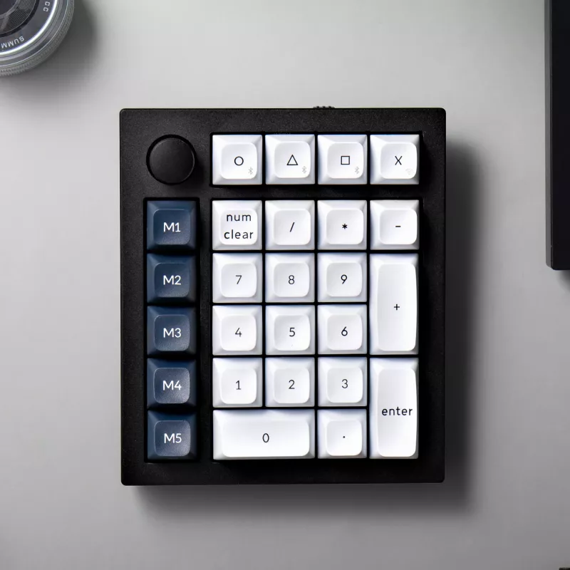 Keychron Q0 Max QMK Gateron Jupiter Banana RGB belaidė skaičių klaviatūra, Shell White