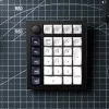 Keychron Q0 Max QMK Gateron Jupiter Red RGB belaidė skaičių klaviatūra Carbon Black