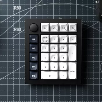 Keychron Q0 Max QMK Gateron Jupiter Red RGB belaidė skaičių klaviatūra Carbon Black