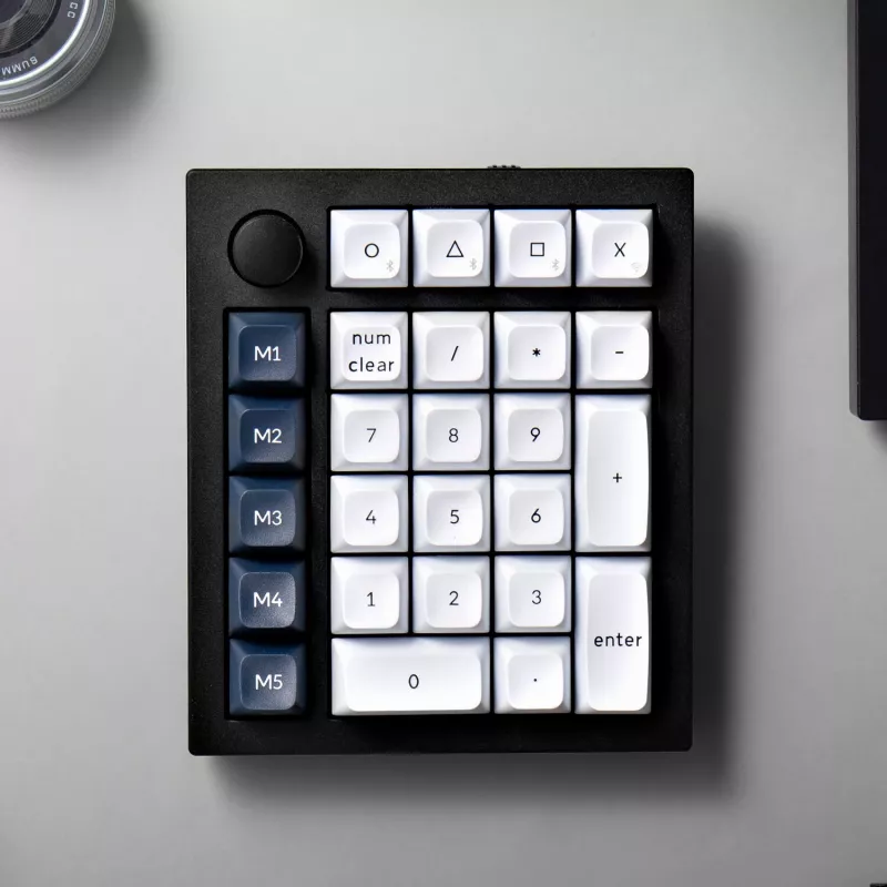 Keychron Q0 Max QMK Gateron Jupiter Red RGB belaidė skaičių klaviatūra Carbon Black