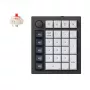 Keychron Q0 Max QMK Gateron Jupiter Red RGB belaidė skaičių klaviatūra Carbon Black
