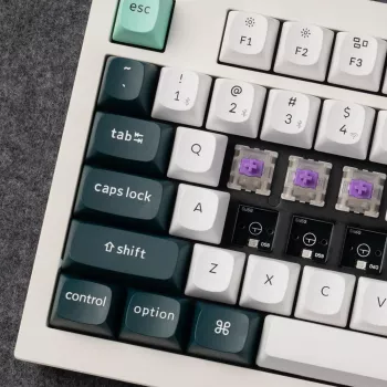 Keychron Q3 HE QMK 80% belaidė nestandartinė mechaninė klaviatūra (Nebula jungiklis) - Shell White