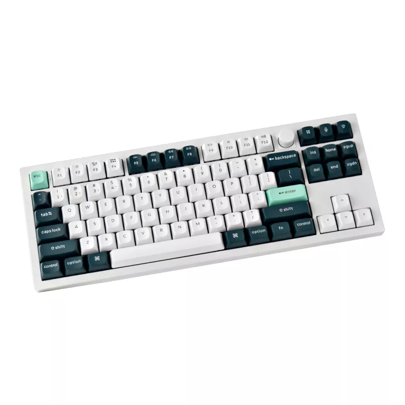 Keychron Q3 HE QMK 80% belaidė nestandartinė mechaninė klaviatūra (Nebula jungiklis) - Shell White