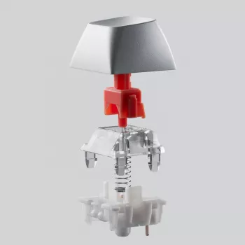 Keychron Q6 Max QMK/VIA belaidė tinkinta mechaninė klaviatūra, OSA Gateron Red Jupiter jungikliai - Shell White