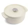 KitchenAid ketaus puodas su dangčiu 22 cm, Almond Cream