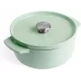 KitchenAid Emaliuotas ketaus puodas 22 cm, Pistachio