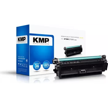 KMP H-T223BX Suderinamas lazerinio tonerio kasetė, juoda, didelės išeigos, 12 500 puslapių, skirta HP Color LaserJet Enterprise M552dn M553dn M577dn