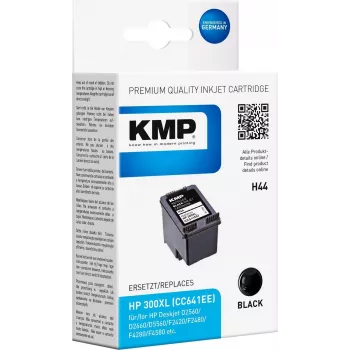 KMP H44 didelio našumo juodų dažų kasetė (pakeičia HP 300XL) - 600 puslapių 1710,4411