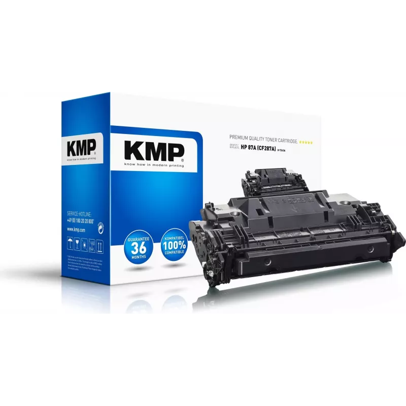 KMP Tonerio kasetė, skirta HP 87A CF287A, juoda, 9000 puslapių, suderinama