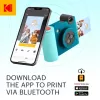 Kodak SMILE+ Momentinė spausdinimo kamera, 2x3'', mėlyna