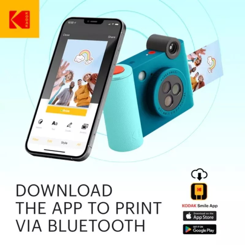 Kodak SMILE+ Momentinė spausdinimo kamera, 2x3'', mėlyna