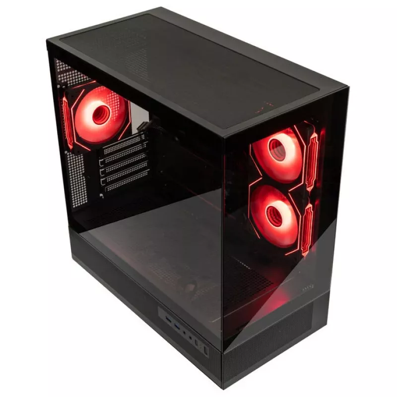 KOLINK GSI SmartAssembly ARGB Glass Micro-ATX korpusas su 750W Gold maitinimo bloku