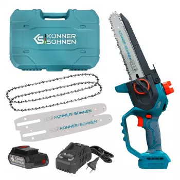 Könner & Söhnen KS MCS20V-8 Case mažas akumuliatorinis grandininis pjūklas