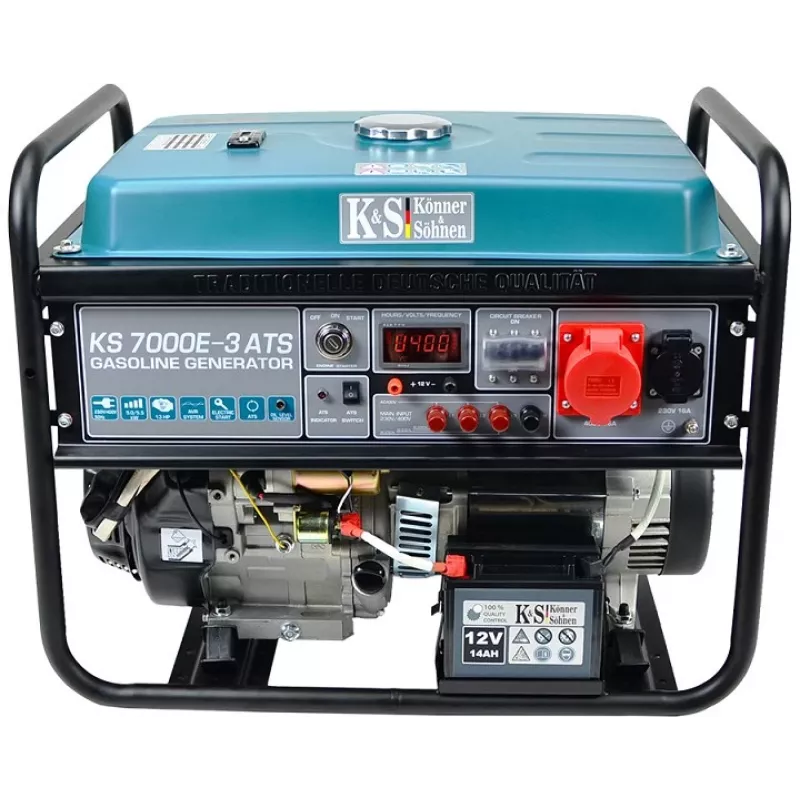KÖNNER & SÖHNEN KS7000E-3ATS benzininis generatorius 230/400V su ATS