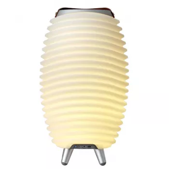 KOODUU SYNERGY 35 LED lempa su Bluetooth garsiakalbiu ir gėrimų aušintuvu - 41 x 24 cm, balta
