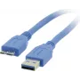 Kramer Electronics C-USB3/MICROB-3 USB 3.2 Gen 1 kabelis, USB-A vyriškas į Micro-USB B vyriškas, 0,9 m, mėlynas 96-02356003