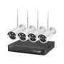 Kruger&Matz Connect C200 Tuya WiFi Monitoring Kit – išmanus namų apsaugos rinkinys su šliuzu, PIR judesio davikliu, durų/langų davikliu ir nuotolinio valdymo pulteliu