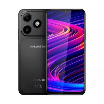 Kruger&Matz FLOW 12 išmanusis telefonas 6,52 colio HD+ 4GB RAM 64GB atmintis Dual SIM Android 12 juodas