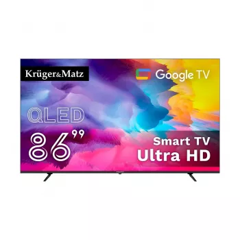 Kruger&Matz KM0286UHD-G2 86 colių 4K UHD QLED Smart TV su Android TV, DVB-T2/S2/C, HDR10, Dolby Audio, Wi-Fi, Bluetooth