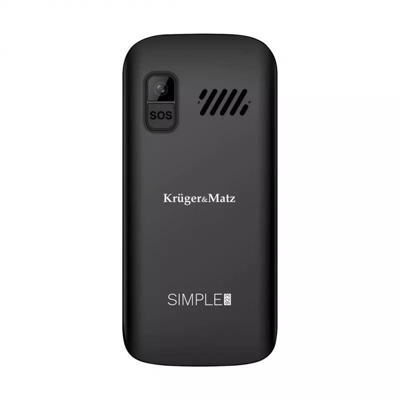 Kruger&Matz Simple 923 4G GSM mobilusis telefonas senjorams - juodas