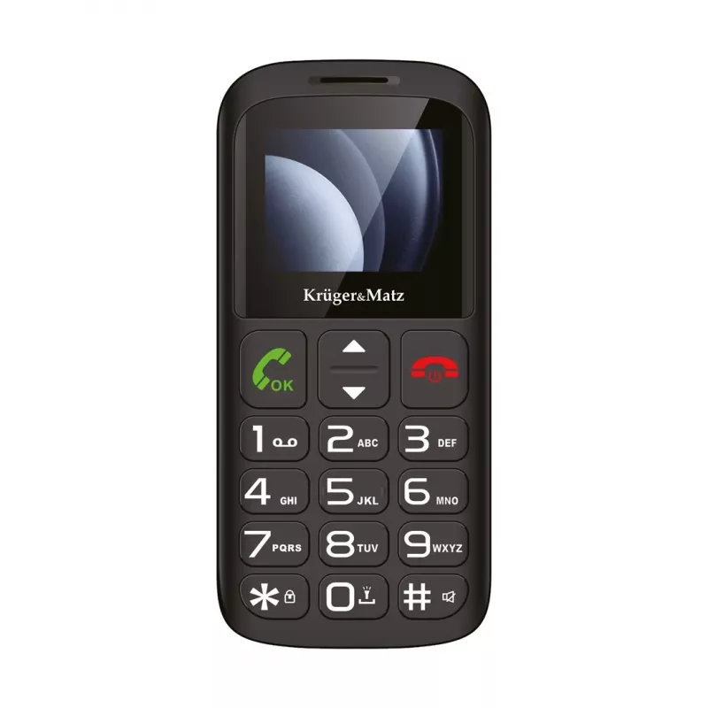Kruger&Matz Simple 923 4G GSM mobilusis telefonas senjorams - juodas