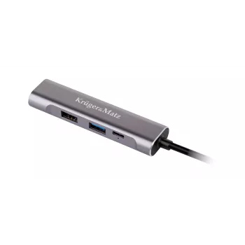 KRUGER & MATZ USB Type-C į HDMI/USB3.0/USB2.0/C prievadų adapteris (HUB)