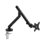 Kruger & Matz Warrior GU-100 Monitor Mount - Single Arm, Desk Clamp/Grommet, Black