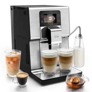 KRUPS EA879E Intuition Experience Hot&Cold Fully Automatinis Kavos Aparatas Sidabrinis