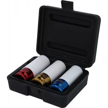 KS TOOLS 1/2 colio lietų ratlankių smūginių galvučių rinkinys, 3 dalių (17, 19, 21 mm) su apsauginėmis movomis 515.1005