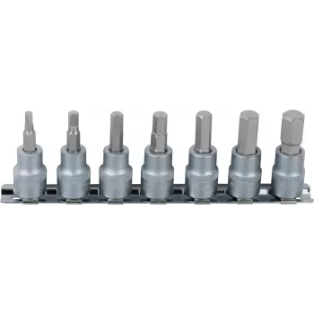 KS TOOLS 1/4 colio šešiakampio antgalių galvučių rinkinys, 7 dalių, 2,5-8 mm (911.1544)
