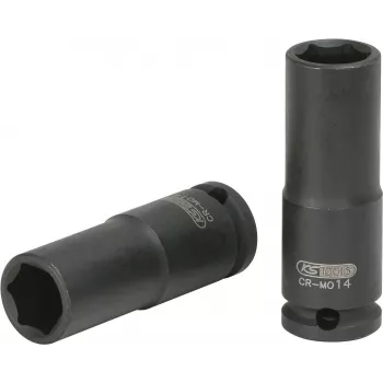 KS TOOLS 3/8 colio šešiabriaunis smūginis galvutinis raktas, ilgas, 17 mm (515.1617)