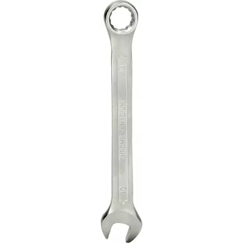 KS TOOLS Kombinuotas veržliaraktis 10 mm, chromo vanadžio plienas, matinis satino chromas, DIN 3113 Form A, ISO 3318, ISO 7738 (BT011910)