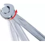 KS TOOLS DUO GEARplus kombinuotas reketinis veržliaraktis, 30 mm, 12 taškų, chromo vanadžio plienas, matinis satino chromas, DIN 3113, 72 dantukai, 5° atbulinis kampas, 15° poslinkis 503.5228