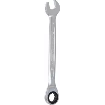 KS TOOLS GEARplus 24 mm reketinis kombinuotas veržliaraktis, 72 dantų, chromo vanadžio plienas, DIN 3113 503.4224