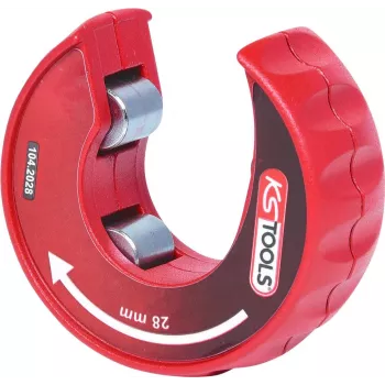KS TOOLS fiksavimo vamzdžių pjaustytuvas variui 3-28 mm, greito atleidimo, raudonas/juodas (104.2028)
