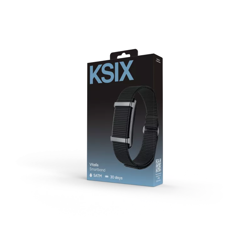 KSIX Smart Bracelet VITALIS, juodos spalvos