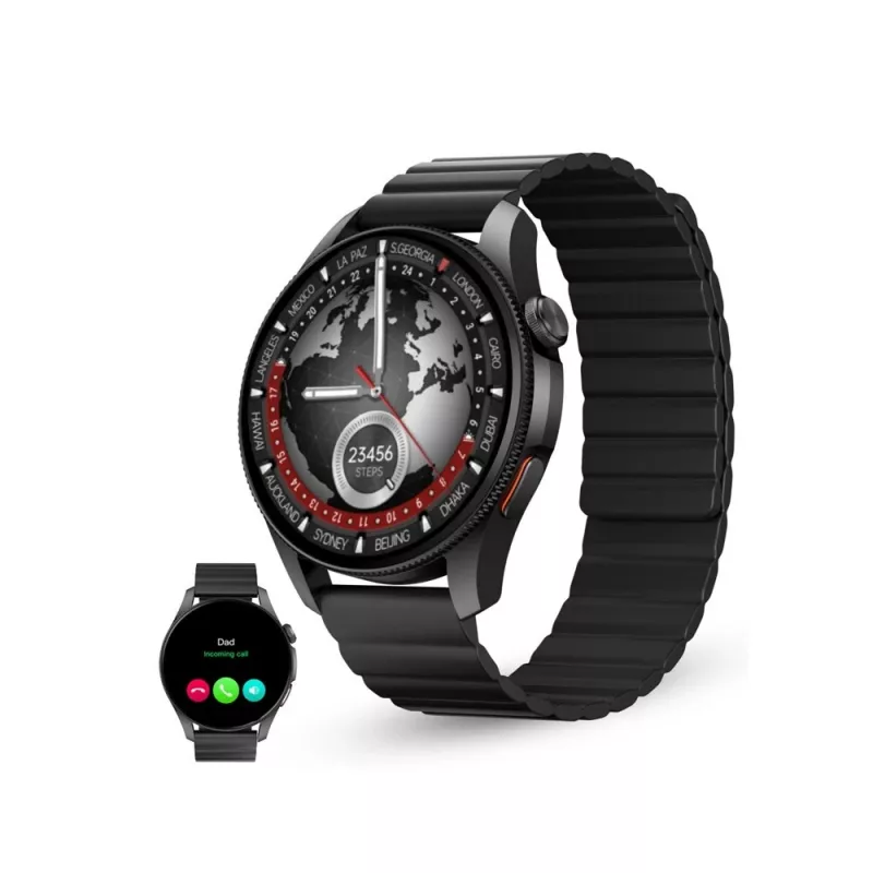 KSIX Smartwatch Horizon, juodos spalvos