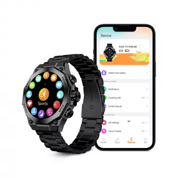 KSIX Smartwatch TITANIUM, Black