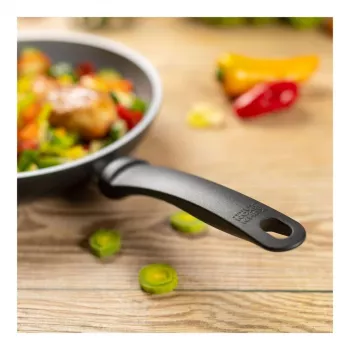 Kuhn Rikon EASY CERAMIC keptuvė 24 cm - keraminė nelipni danga, tinkama indukcinėms kaitlentėms, juoda