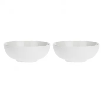 LA PORCELLANA BIANCA Setas iš 2 Momenti salotų dubenėlių - balti, 22 cm