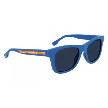 Lacoste vaikiški akiniai nuo saulės L3643SRG-424 mėlynas rėmelis pilki lęšiai 48/17/130 mm