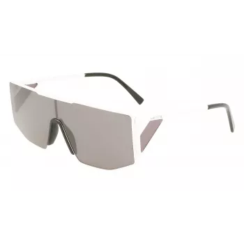 LACOSTE L253S-6219101 Unisex stačiakampiai akiniai nuo saulės 62/19/150 mm juodi/pilki